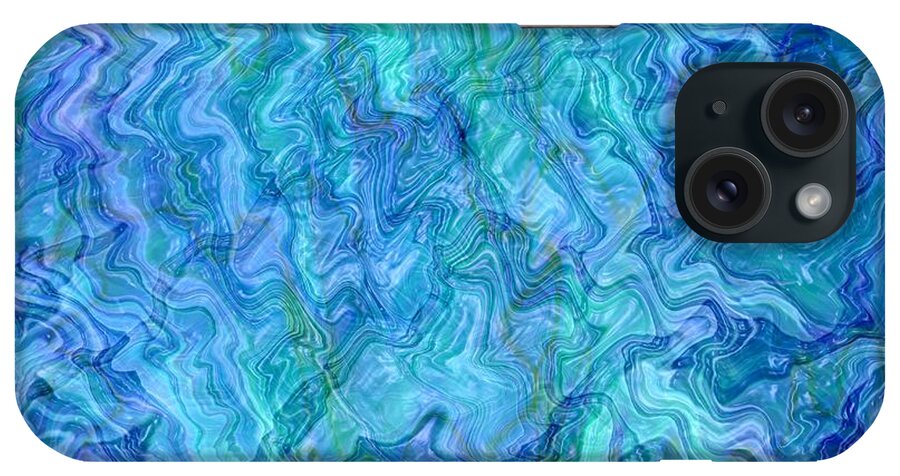 Blue Abstracts iPhone Case featuring the photograph Caribbean Blue Abstract by Carol Groenen