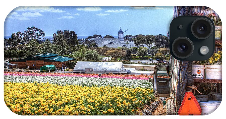 Carlsbad iPhone Case featuring the photograph Carlsbad Flower Fields by Ann Patterson