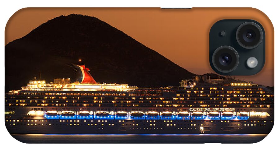 Los Cabos iPhone Case featuring the photograph Carnival Splendor at Cabo San Lucas by Sebastian Musial