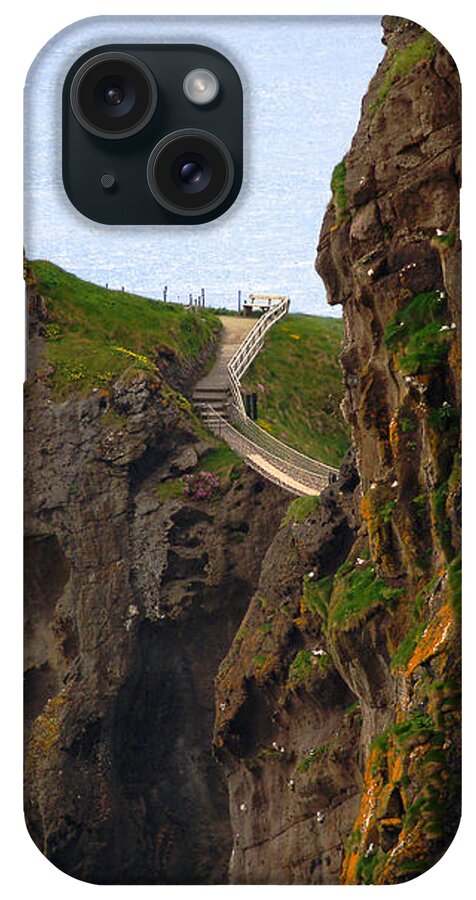 Carrick-a-rede Bridge iPhone Case featuring the photograph Carrick-a-Rede Bridge III by Patricia Griffin Brett