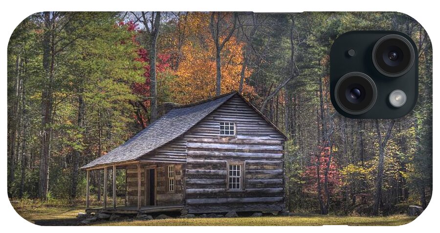Smoky Mountain iPhone Case featuring the photograph Carter-Shields Cabin by Crystal Nederman