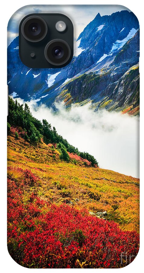 America iPhone Case featuring the photograph Cascade Pass Peaks by Inge Johnsson