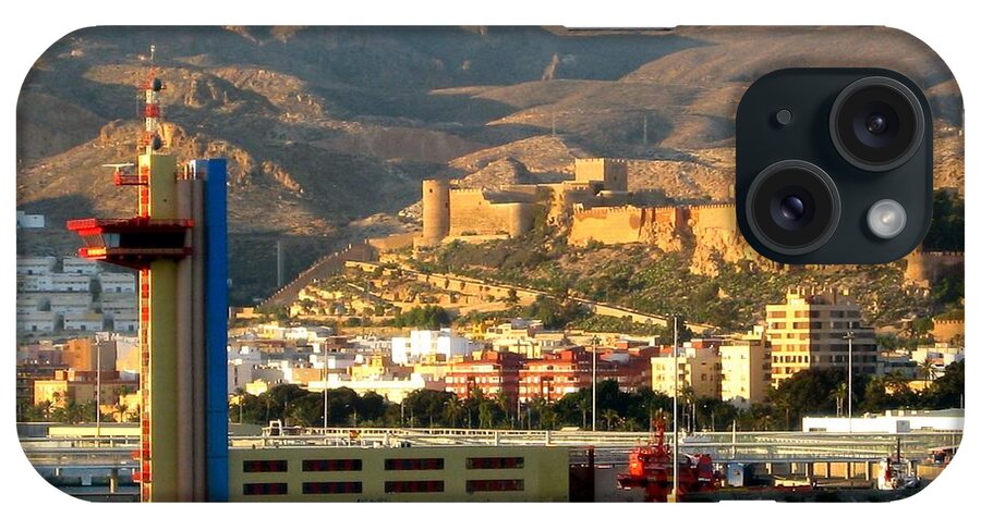 Almeria iPhone Case featuring the photograph Castle in Almeria Spain by Phyllis Kaltenbach