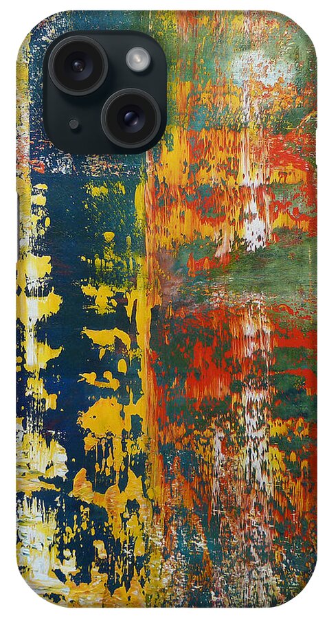 Derek Kaplan Art iPhone Case featuring the painting Caught In A Moment by Derek Kaplan