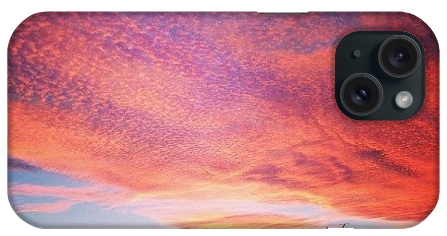 Ilovephilly iPhone Case featuring the photograph Caught The Neighbors Sunset Gazing Too by Katie Cupcakes