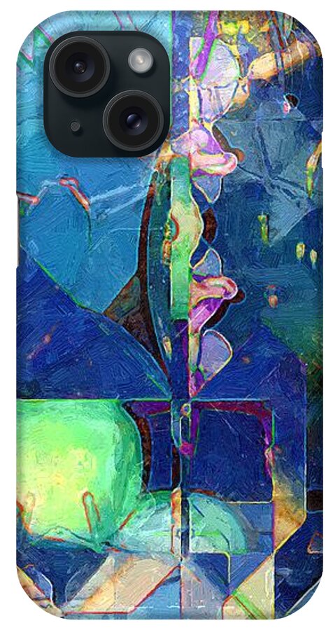 Abstract iPhone Case featuring the painting Celestial Sea by RC DeWinter
