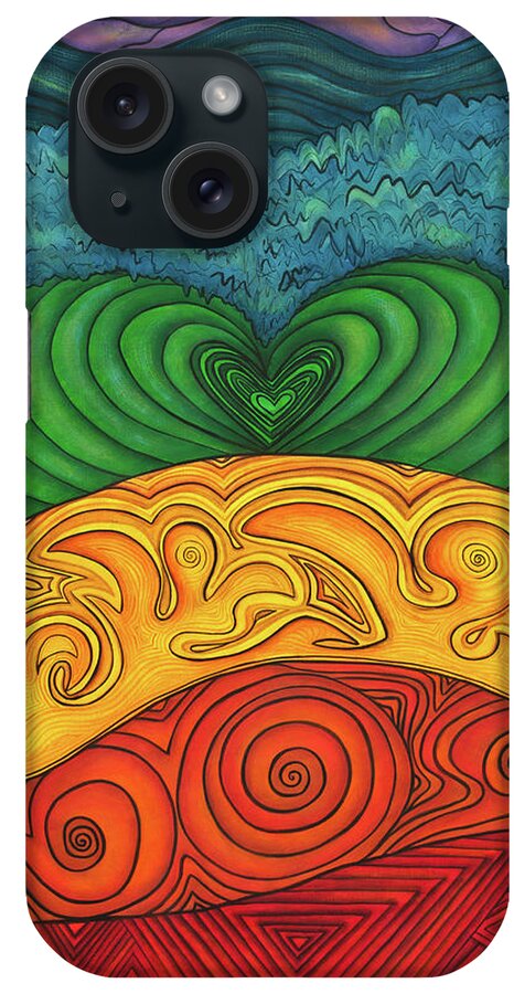 Chakra Painting iPhone Case featuring the painting Chakra Ascension by Deborha Kerr