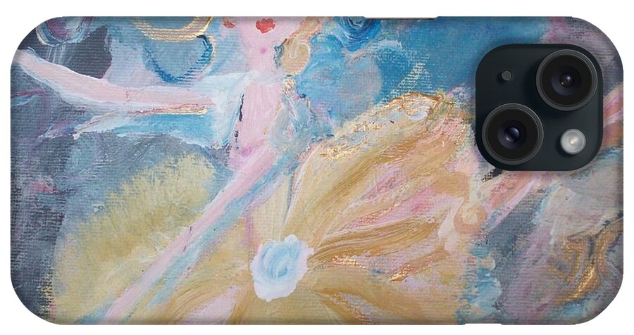 Ballet iPhone Case featuring the painting Changement Ballet by Judith Desrosiers