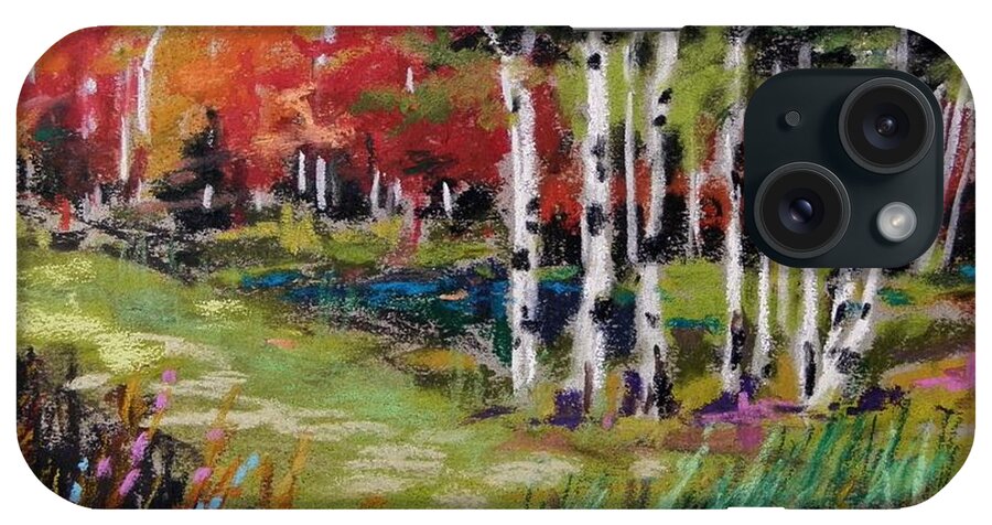 Birches iPhone Case featuring the painting Changing Birches by John Williams