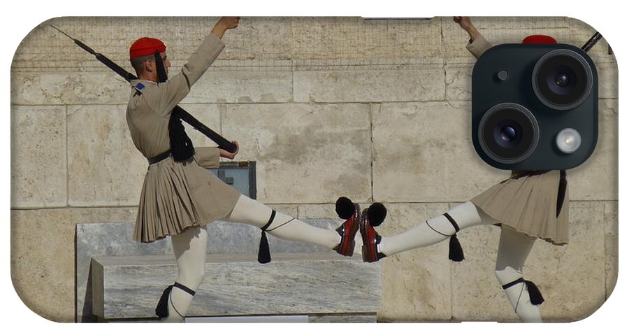 Greece iPhone Case featuring the photograph Changing of the Guard by Maxine Kamin