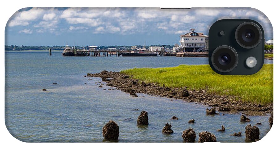 Landscape iPhone Case featuring the photograph Charleston Harbor by Sennie Pierson