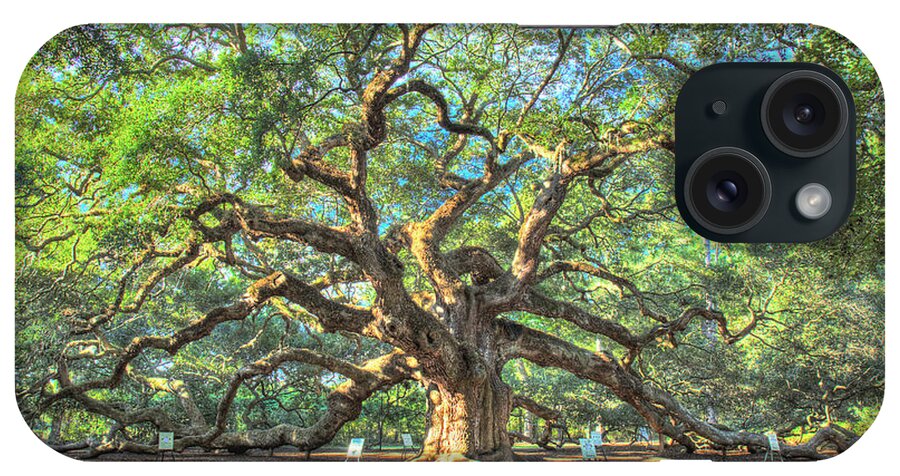 Live Oak iPhone Case featuring the photograph Charleston's Angel Oak tree by Pierre Leclerc Photography