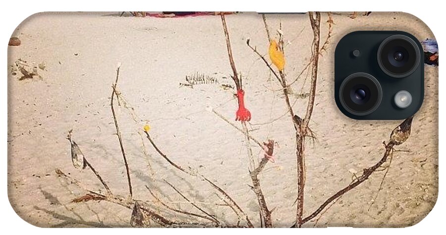  iPhone Case featuring the photograph Charlie Brown's Beach Christmas Tree by Karlynn Holbrook