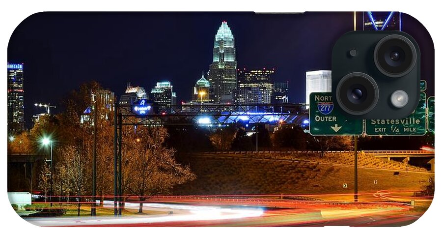 Charlotte iPhone Case featuring the photograph Charlotte at Night by Frozen in Time Fine Art Photography