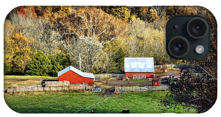 Autumn iPhone Case featuring the photograph Cheavens Farm by Cricket Hackmann