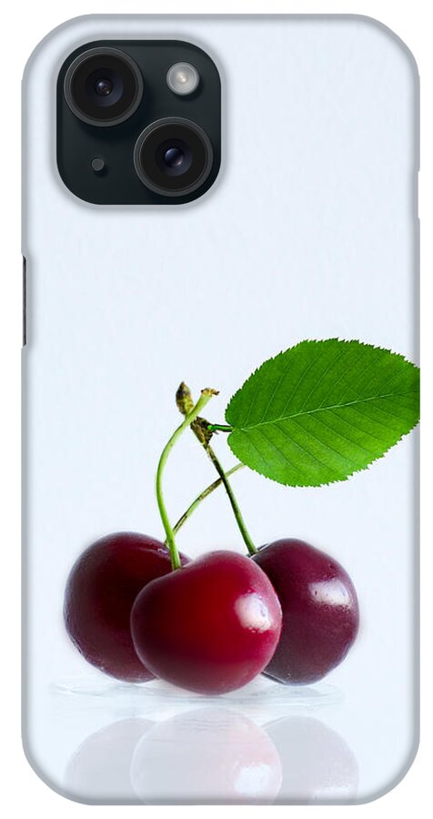 Cherries iPhone Case featuring the photograph Cherries by Elvira Pinkhas