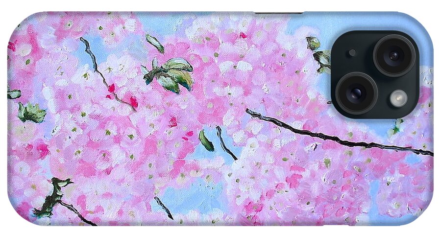 Floral iPhone Case featuring the painting Cherry Blossoms by Melissa Torres