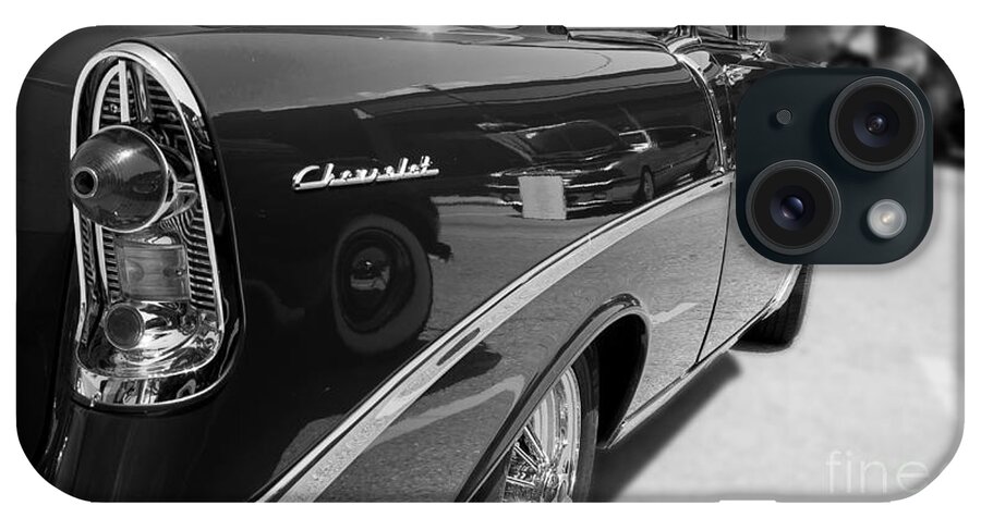 B&w iPhone Case featuring the photograph Chevy Reflections by Randall Cogle