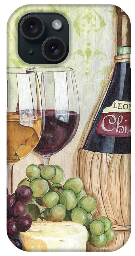 Wine iPhone Case featuring the painting Chianti and Friends by Debbie DeWitt