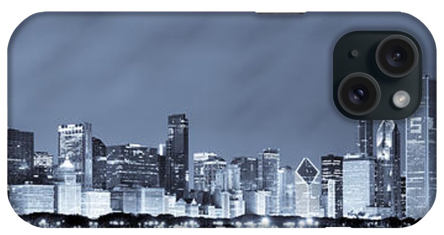 Chicago Skyline iPhone Case featuring the photograph Chicago in Blue by Sebastian Musial