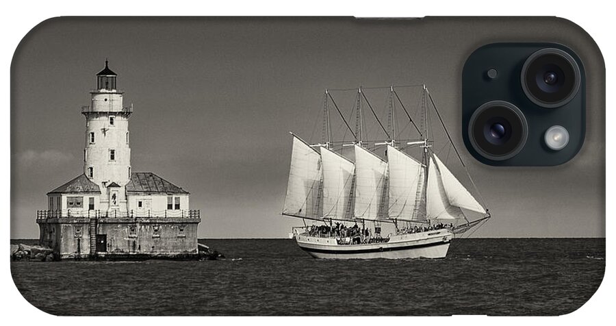 Chicago iPhone Case featuring the photograph Chicago Lighthouse by John Ullrick