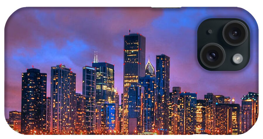 Chicago Skyline From Navy Pier iPhone Case featuring the photograph Chicago Skyline from Navy Pier view 2 by Ken Smith