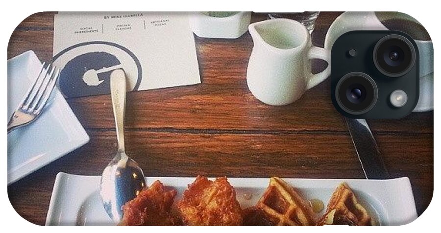  iPhone Case featuring the photograph Chicken & Waffles Brunch W/ by Daphne Domingo