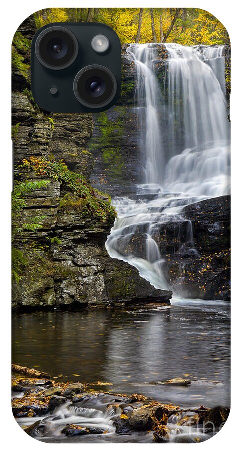 Waterfall iPhone Case featuring the photograph Childs Park Waterfall by Susan Candelario