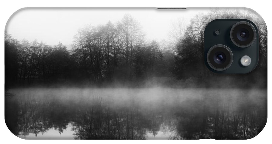 Lake iPhone Case featuring the photograph Chilly Morning Reflections by Miguel Winterpacht