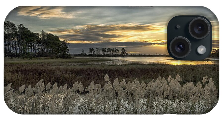 Sunrise iPhone Case featuring the photograph Chincoteague Sunrise by Robert Fawcett