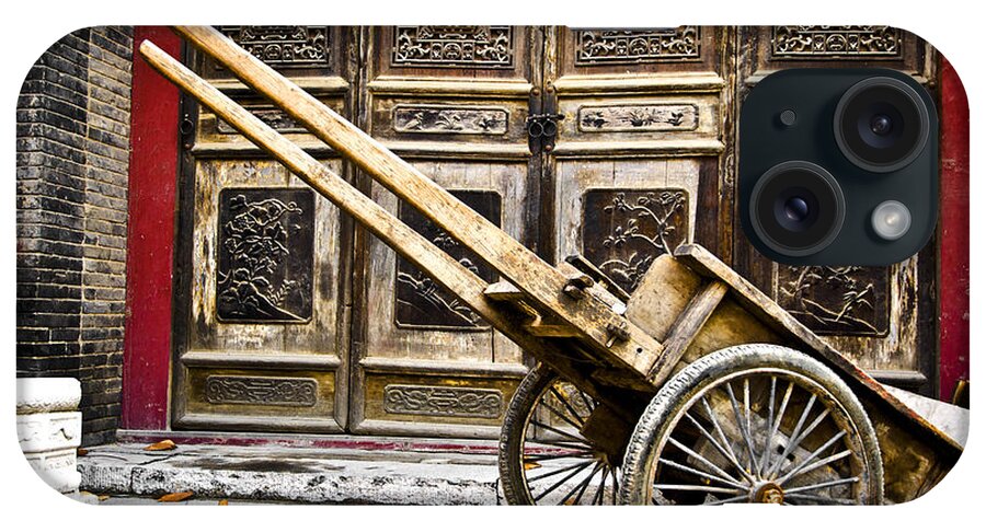 Wagon iPhone Case featuring the photograph Chinese Wagon in Color Xi'an China by Sally Ross