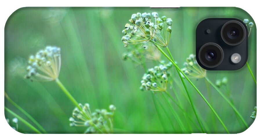 Chive iPhone Case featuring the photograph Chive Garden by Suzanne Powers