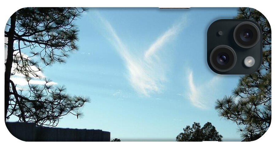 Clouds iPhone Case featuring the digital art Christmas Eve Snow Angels by Matthew Seufer