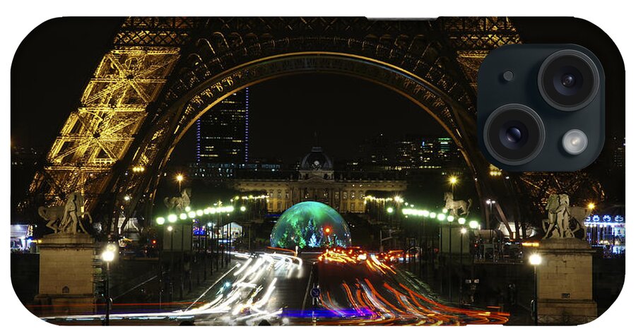 Eiffel Tower iPhone Case featuring the photograph Christmas in Paris by Brian Kamprath
