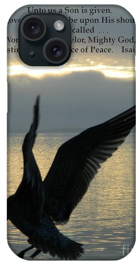Christmas iPhone Case featuring the photograph Christmas Seagull by Gallery Of Hope 