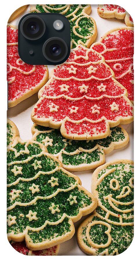 Cookies iPhone Case featuring the photograph Christmas sugar cookies by Garry Gay