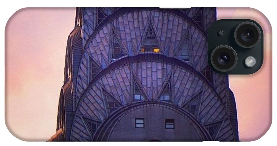 Newyorklandmark iPhone Case featuring the photograph #chrysler #chryslerbuilding #upclose by Picture This Photography