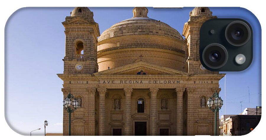 Catholicism iPhone Case featuring the photograph Church In Mgrr, Malta by Tim Holt