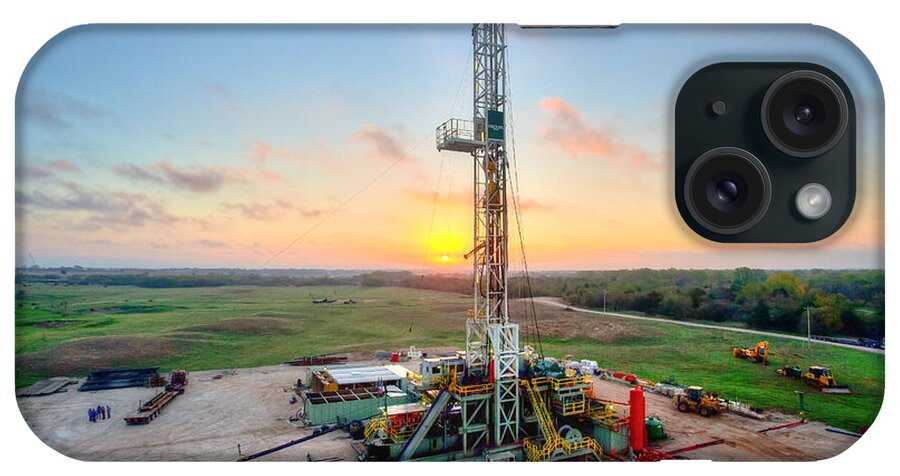 Oil Rig iPhone Case featuring the photograph Cim002gw-3 by Cooper Ross