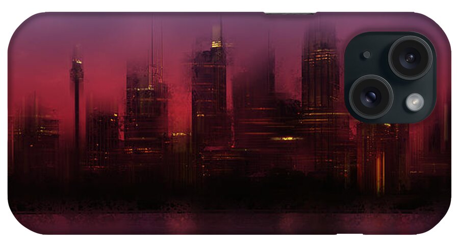 Australia iPhone Case featuring the photograph City-Art SYDNEY Skyline by Melanie Viola