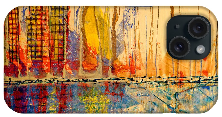 City iPhone Case featuring the painting City by the Sea by Giorgio Tuscani