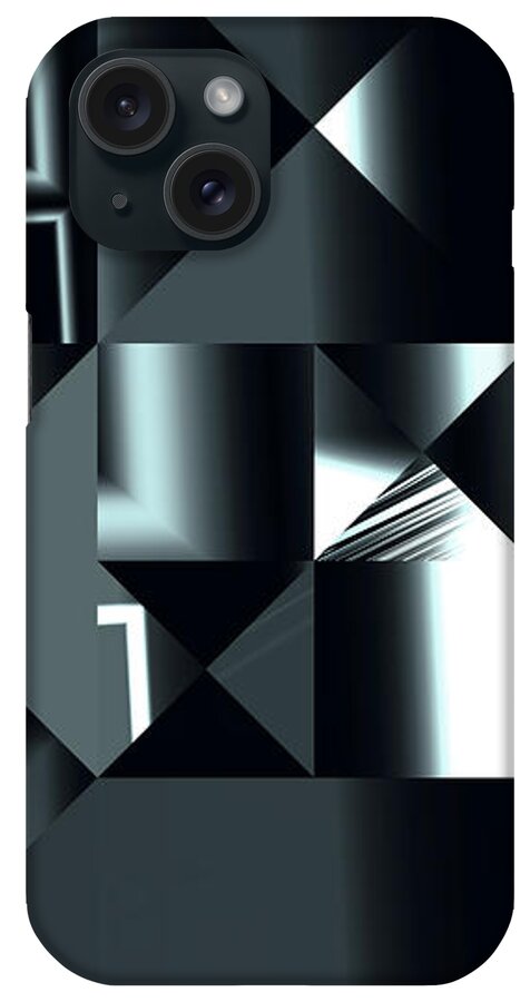 Abstract iPhone Case featuring the digital art City Smart by Judi Suni Hall