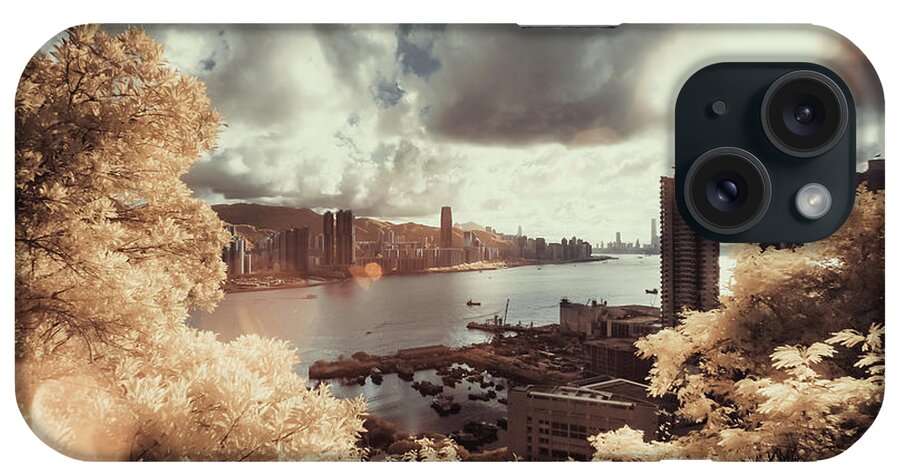 Treetop iPhone Case featuring the photograph Cityscape In Dream by D3sign
