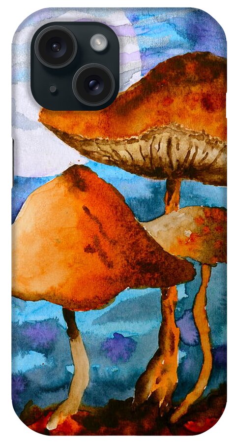 Watercolor iPhone Case featuring the painting Claiming the Moon by Beverley Harper Tinsley