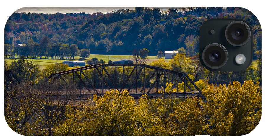 Bridge iPhone Case featuring the photograph Clarksville Railroad Bridge by Ed Gleichman