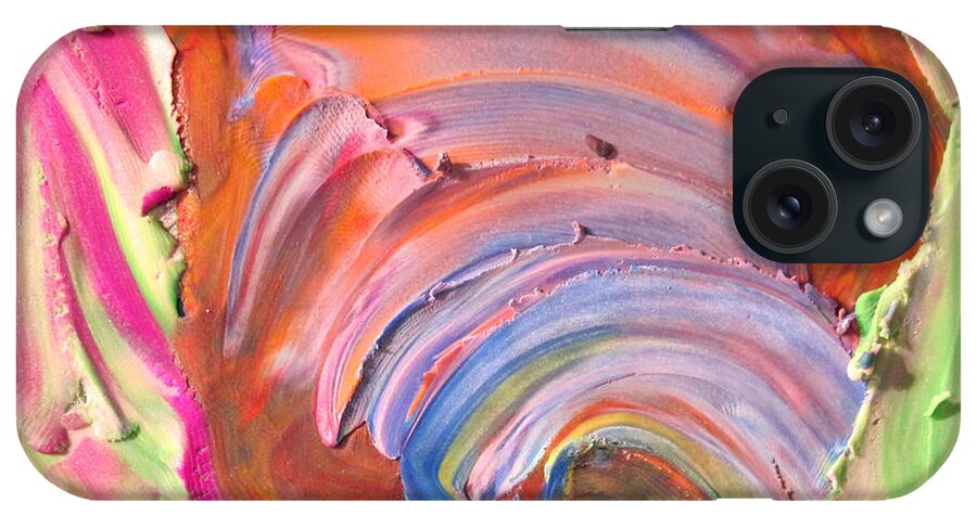 House iPhone Case featuring the painting Clay Play 6 - hobbit house by Steve Sommers