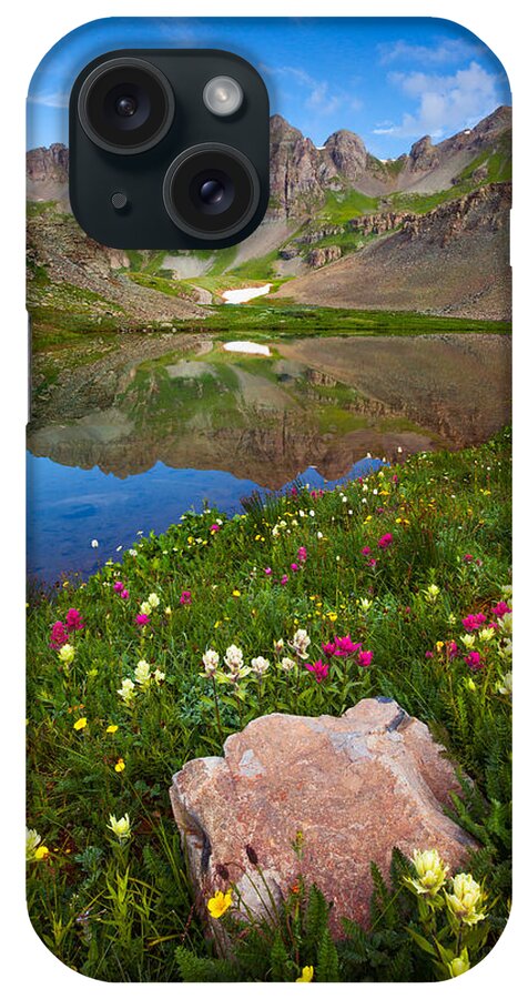 Wildflowers iPhone Case featuring the photograph Clear Lake Morning by Darren White