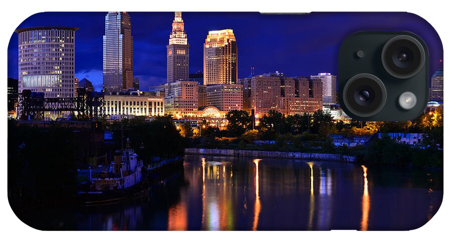 Cleveland iPhone Case featuring the photograph Cleveland at the River's Bend by Clint Buhler
