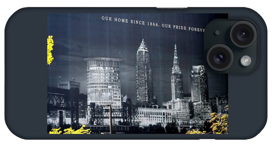 Cleveland iPhone Case featuring the photograph Cleveland Skyline Banner by Valerie Collins