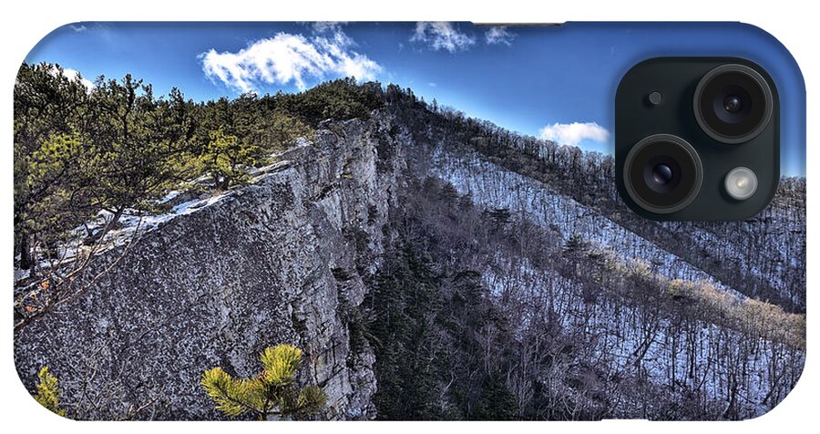 north Fork Mountain iPhone Case featuring the photograph Cliffs along North Fork Mountain Trail - West Virginia by Brendan Reals